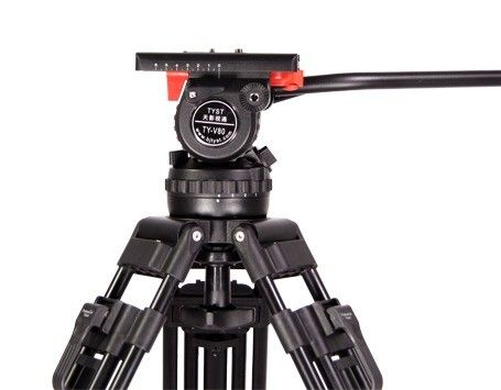 Επαγγελματική λήψη βίντεο Τρίποδος από ανθρακονήματα 75 mm διάμετρος μπολ με ένα μόνο λαβή