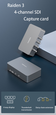 Επαγγελματικό τετράκοινο Thunderbolt 3 SDI Video Capture Box για ανάλυση 1920x1080