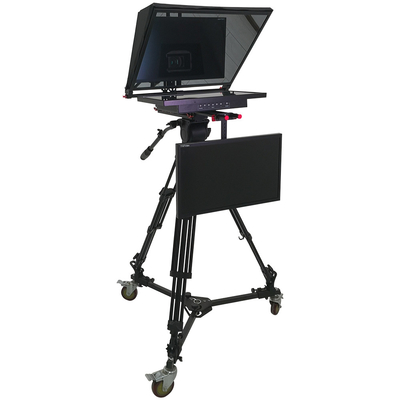 Υποστηριζόμενο Windows 8 TY21G2 Dual Screen Studio Teleprompter με PTZ Caster Tripod