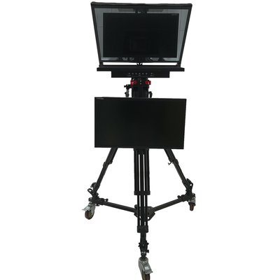 Υποστηριζόμενο Windows 8 TY21G2 Dual Screen Studio Teleprompter με PTZ Caster Tripod
