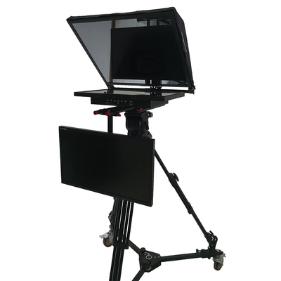 Υποστηριζόμενο Windows 8 TY21G2 Dual Screen Studio Teleprompter με PTZ Caster Tripod