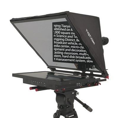 21 ιντσών μονό οθόνη στούντιο Teleprompter με θραυσμένο Beam Splitter γυαλί και γραμματοσειρά