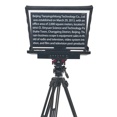 21 ιντσών μονό οθόνη στούντιο Teleprompter με θραυσμένο Beam Splitter γυαλί και γραμματοσειρά