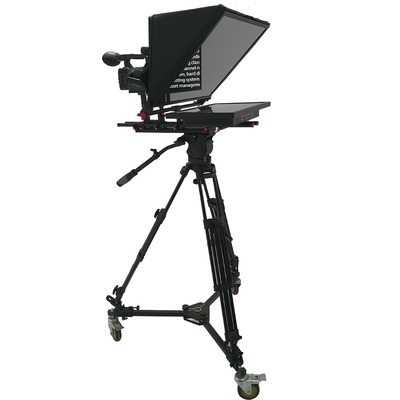 21 ιντσών μονό οθόνη στούντιο Teleprompter με θραυσμένο Beam Splitter γυαλί και γραμματοσειρά