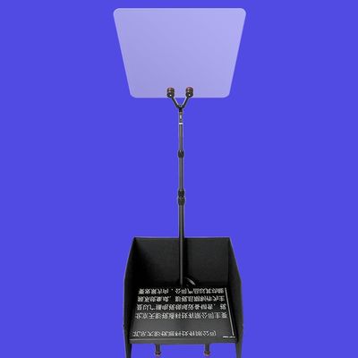 Ρυθμιζόμενο γυάλινο ύψος 17 ιντσών Teleprompter για τηλεοπτικές βιντεοδιάσκεψεις και ζωντανές εκδηλώσεις