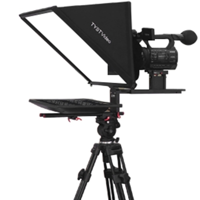 24 INCH Studio Single Monitor Teleprompter με ασύρματο τηλεχειριστήριο και θερμαινόμενο γυαλί