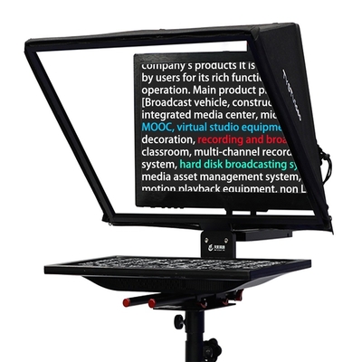 20 ιντσών βίντεο ροής ζωντανής μετάδοσης Teleprompter για 10-30 πόδια απόσταση λειτουργίας