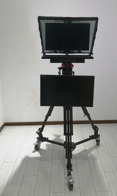 TS-T110/22D Δύο οθόνη Teleprompter με Studio λογισμικό και On-Camera Caster Tripod
