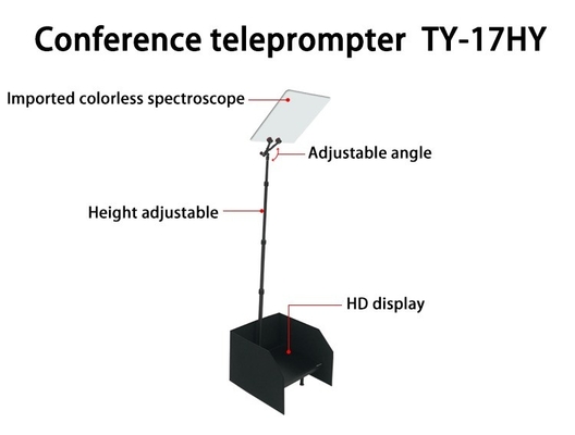 TYSTVvideo ανεξάρτητος οικοδεσπότης ομιλίαςTeleprompter για 97% μετάδοση φωτός