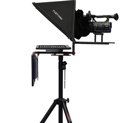 TYSTVideo 24 ιντσών Μεγάλη οθόνη Διπλή οθόνη Teleprompter για το σταθμό στούντιο