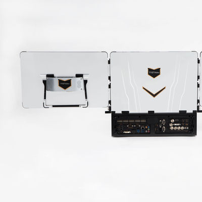 Πηγή σήματος Διαδικτύου 17,3 ίντσες Τρεις οθόνες Εξοπλισμός ζωντανής ροής για φορητό εξωτερικό αθλητικό παιχνίδι