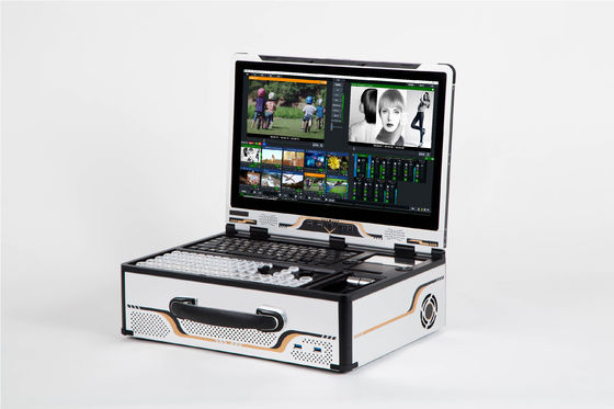 12 κανάλια Ενσωματωμένος διακόπτης TYSTVideo Κινητό εξοπλισμό ζωντανής μετάδοσης με 16G RAM