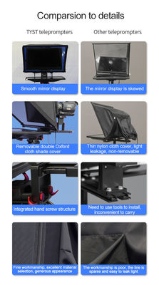 Φορητή τηλεοπτική μηχανή ζωντανής ροής TYSTVideo Professional για εγγραφή σε εσωτερικούς ή εξωτερικούς χώρους