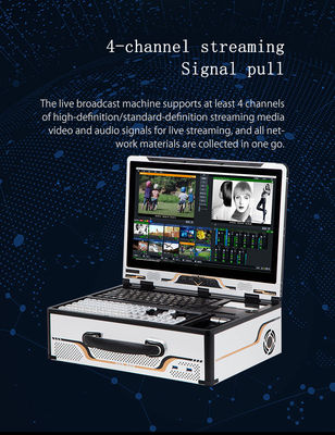 16G RAM 17,3 ιντσών Σύστημα ζωντανής ροής με προηγμένη τεχνολογία ήχου και ραδιοφώνου