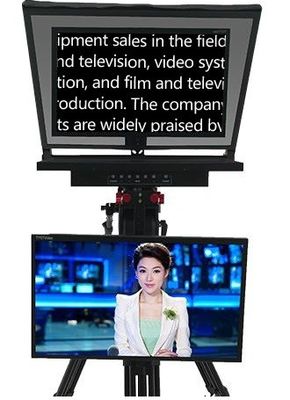 Στούντιο Broadcast Teleprompter με Self-test Monitor Η φωτεινότητα της οθόνης 300 nit