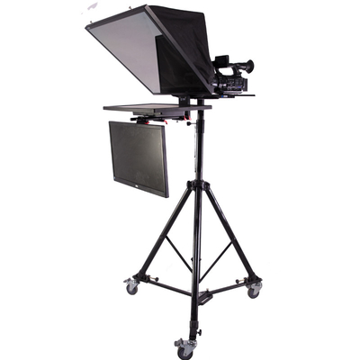 20 ιντσών διπλή οθόνη Πολιτικό Teleprompter με Teleprompter λογισμικό και τηλεχειριστή