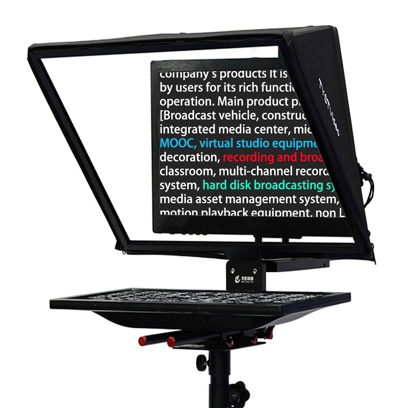 20 ιντσών βίντεο ροής ζωντανής μετάδοσης Teleprompter για 10-30 πόδια απόσταση λειτουργίας