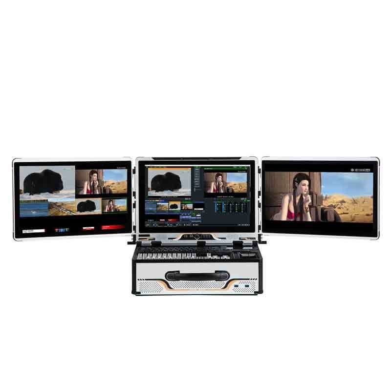 Επικοινωνία με ζωντανή ροή All-in-One 17.3 Monitor Portable Video Station με 1T ROM
